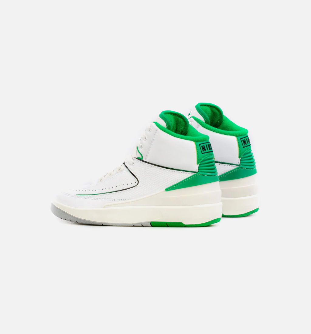Air Jordan 2 Retro Lucky Green Grade School Lifestyle Shoe White Green