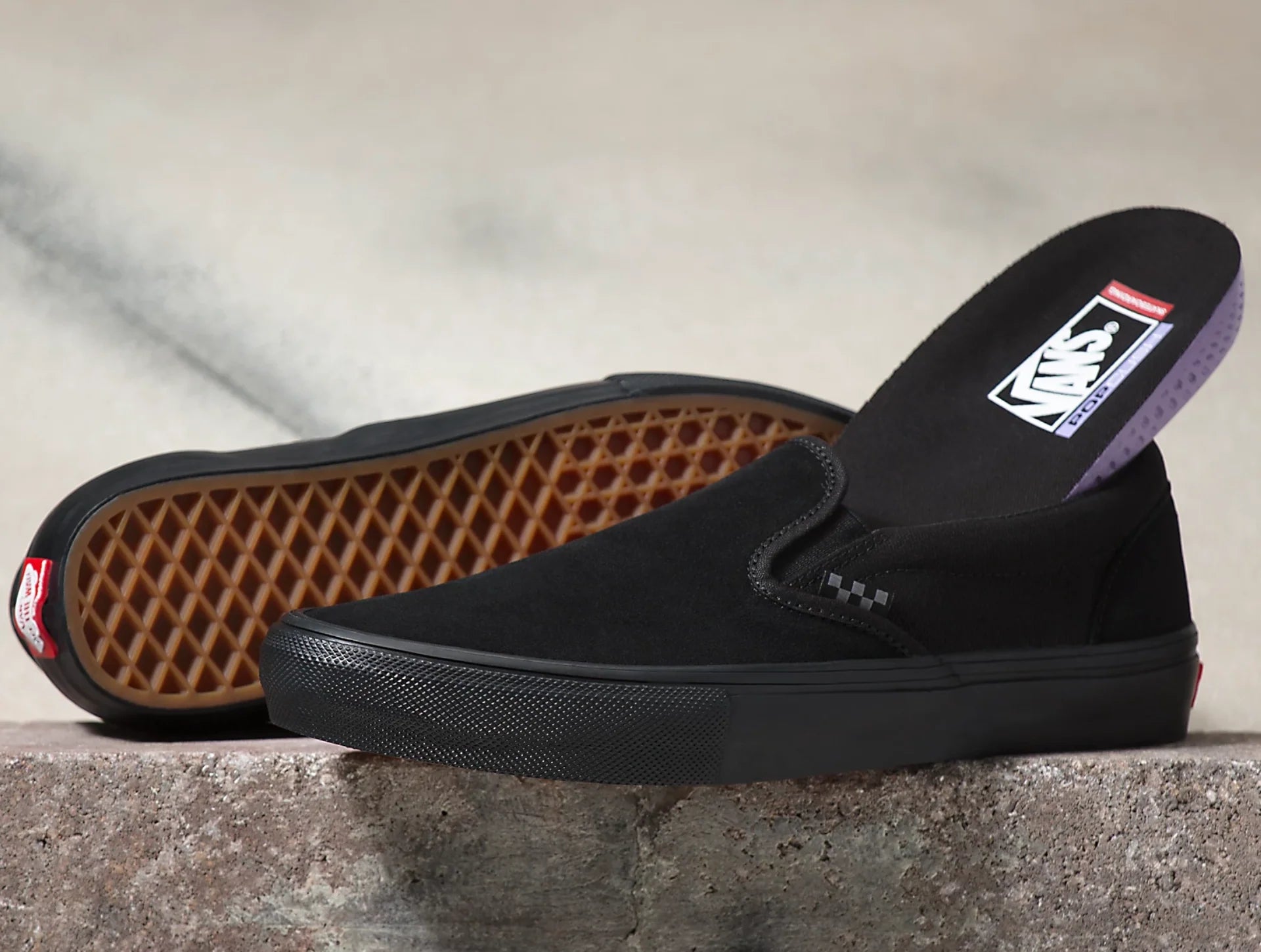 Vans Skate Slip On Black Black