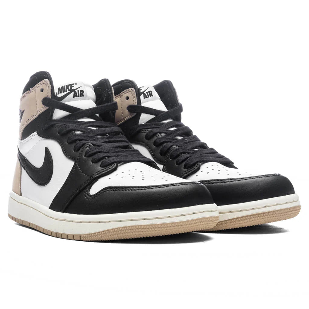 Womens Air Jordan 1 Retro High OG Latte Black Legend Brown White