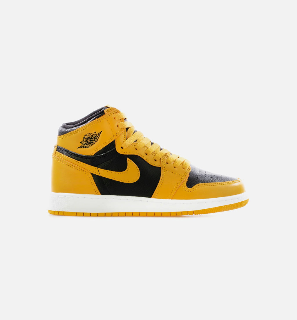 Air Jordan 1 Retro High OG Grade School Lifestlye Shoe Pollen Black White Limit One Per Customer