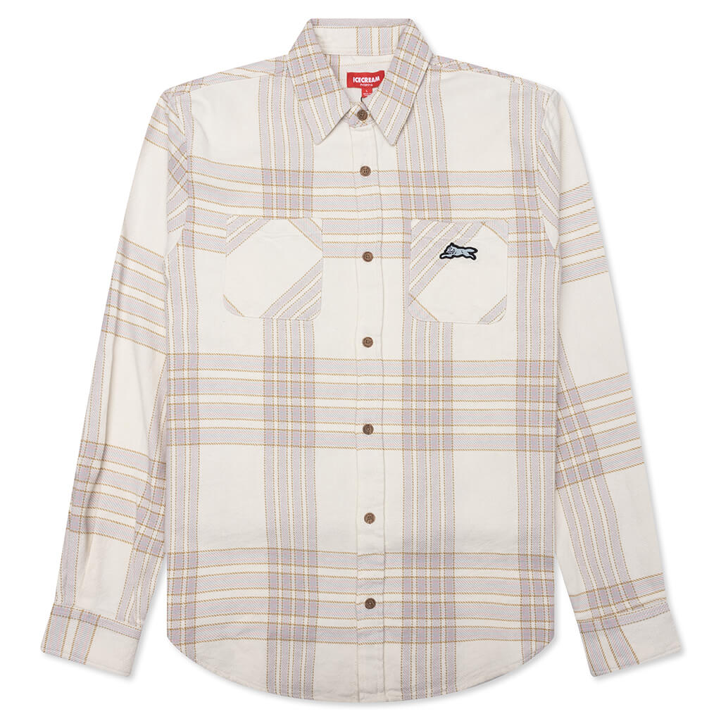 Snow White L S Woven Plaid