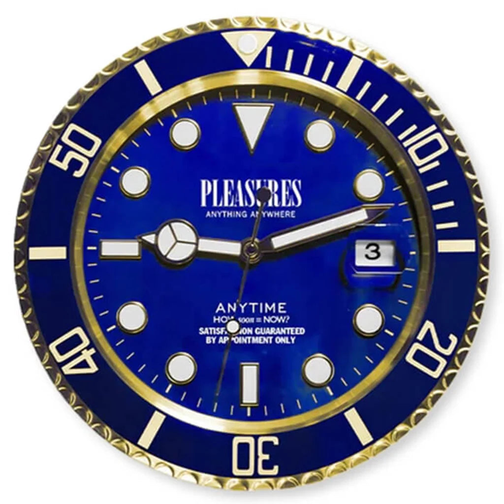Anytime Clock Gold Blue