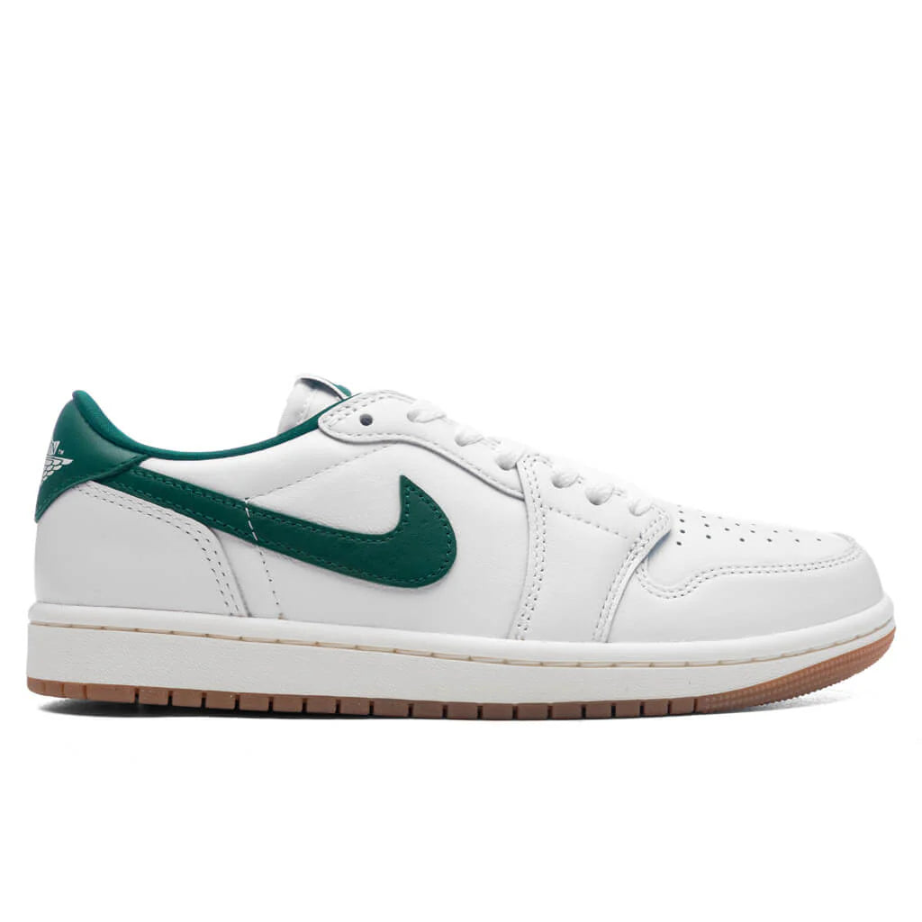 Womens Air Jordan 1 Retro Low OG White Oxidized Green Sail
