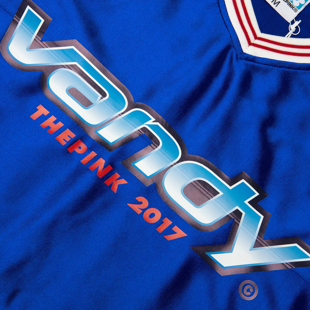 Cherry Football Jersey Blue