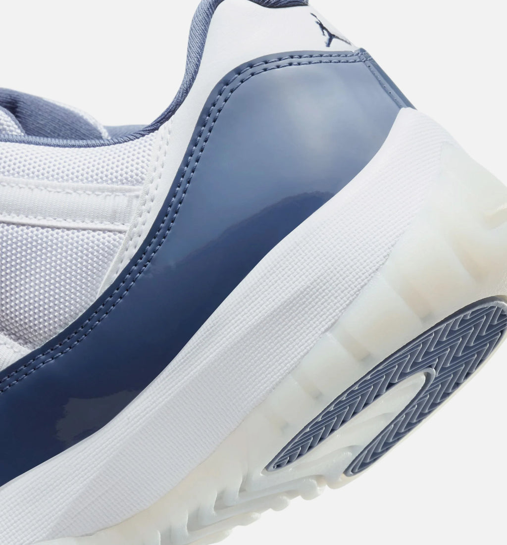 Air Jordan 11 Retro Low Diffused Blue Mens Lifestyle Shoe White Midnight Navy Diffused Blue
