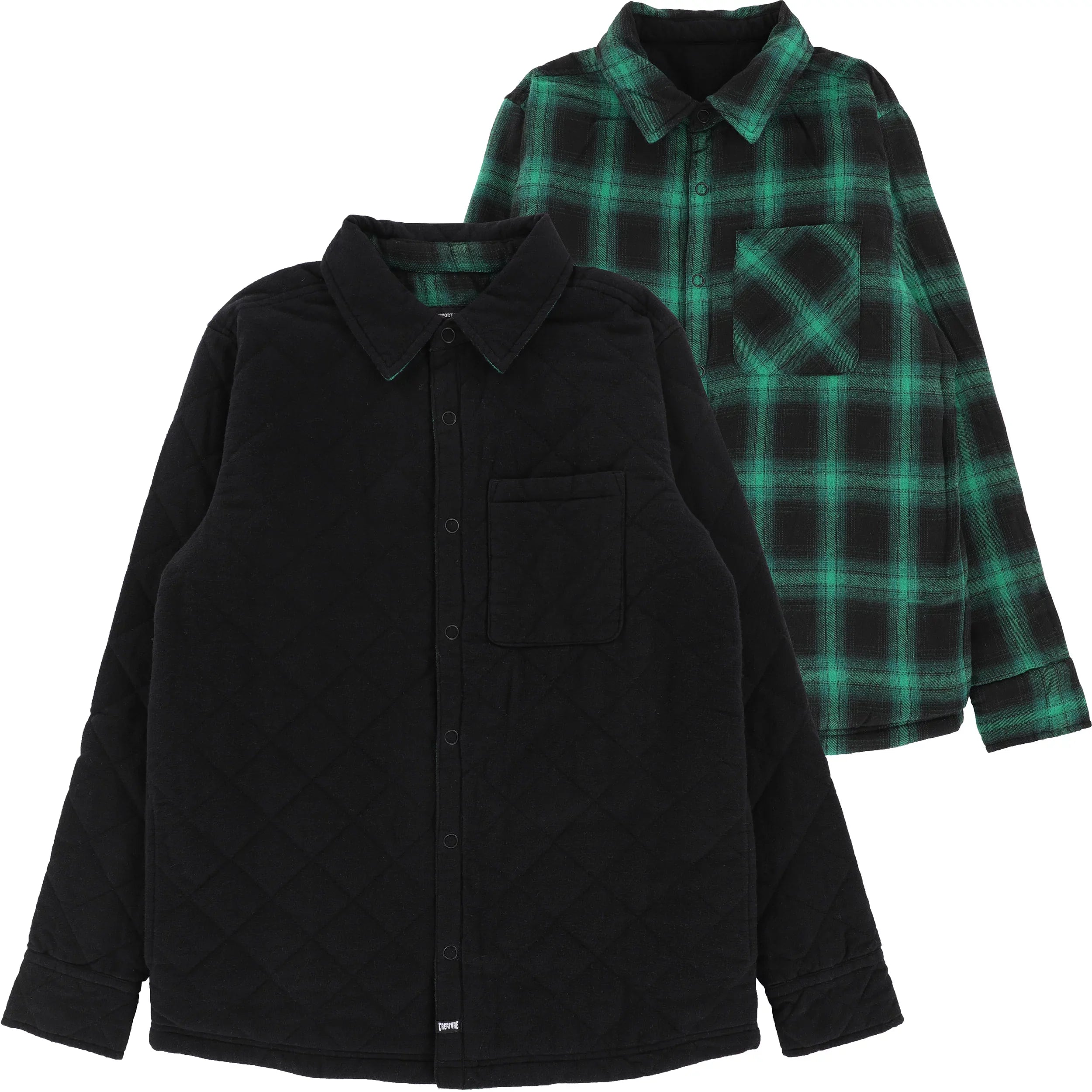 Creature Switch L S Reversible Top Black Green