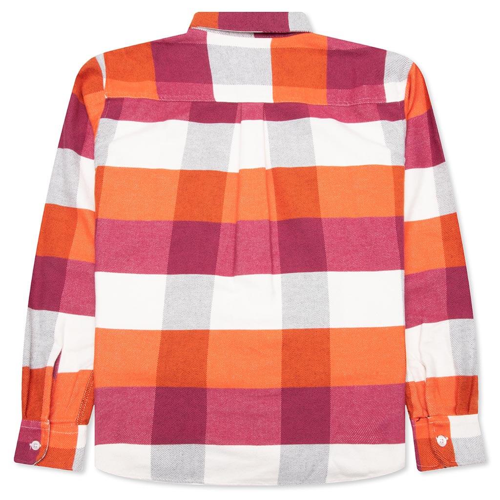 Lyman L S Shirt Lyman Check Kumquat