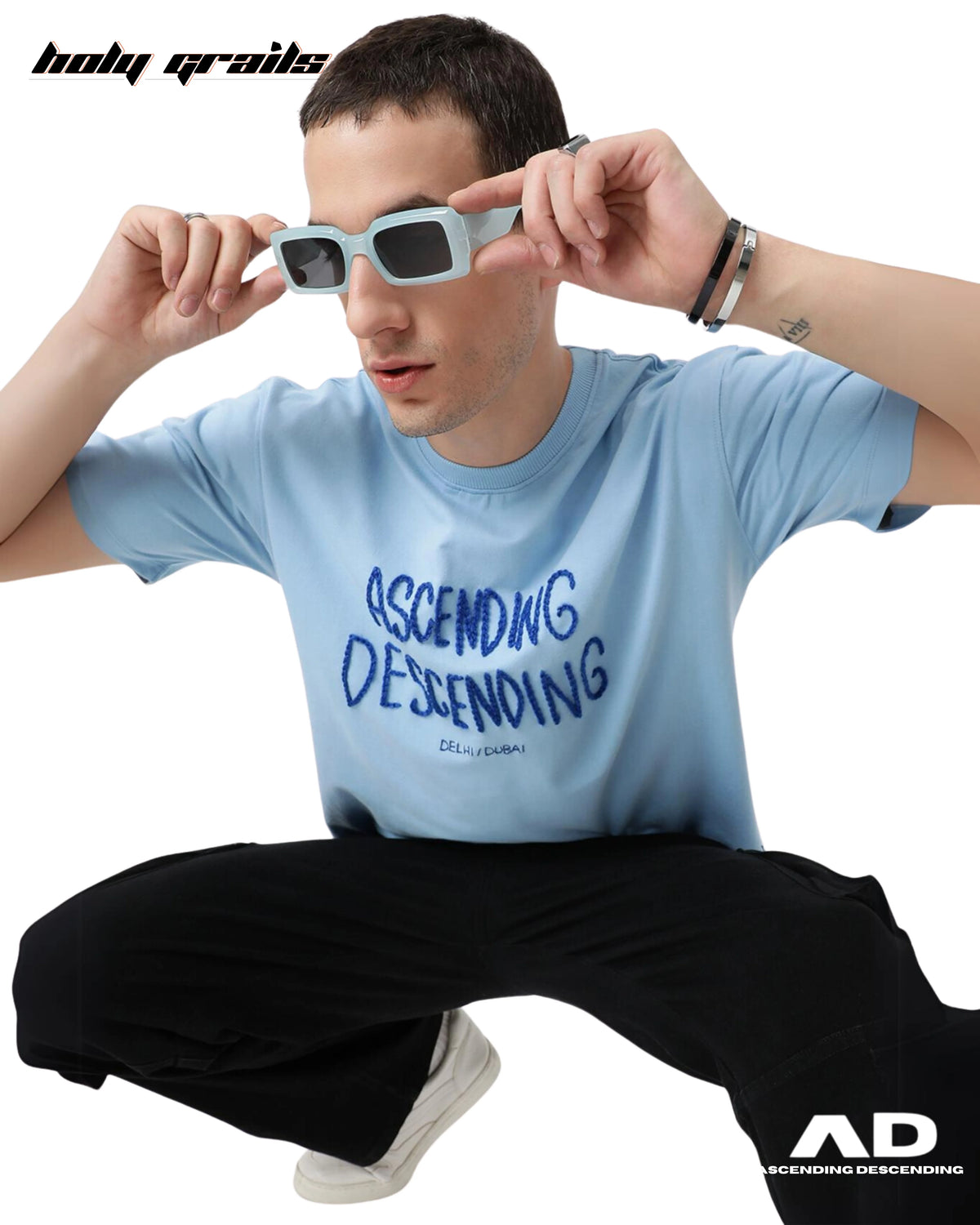 Aari Blue T Shirt HG x Ascending Descending
