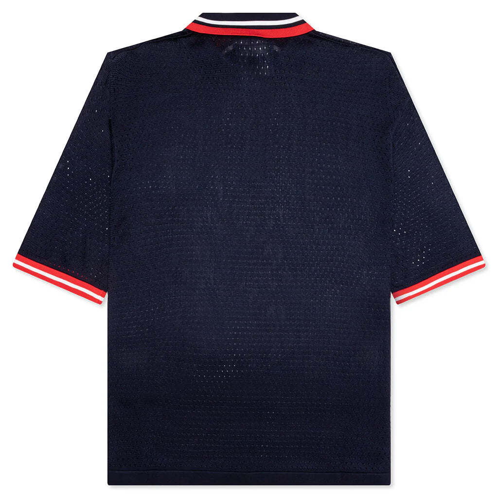 Mesh Polo Navy