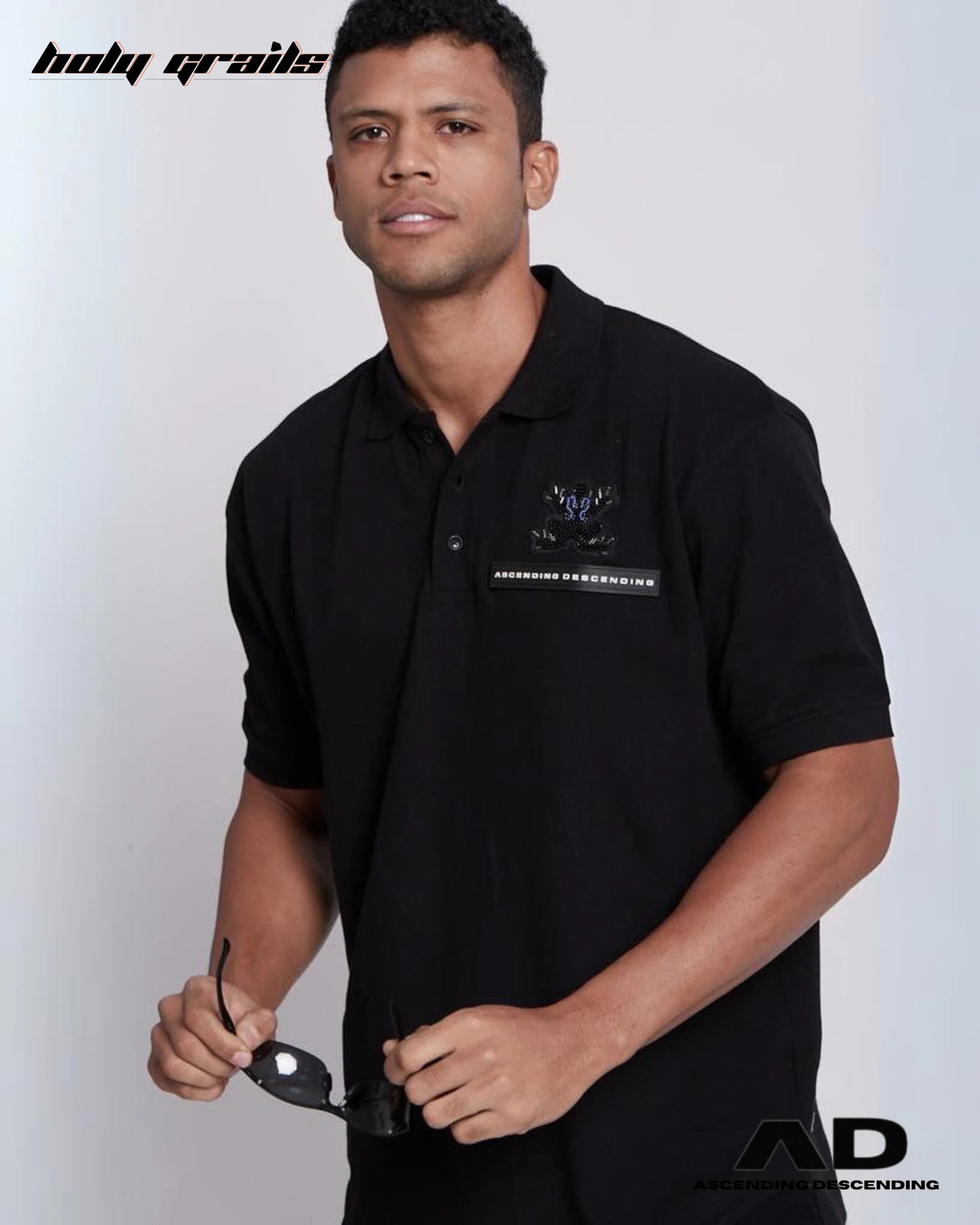 The Polo Black T Shirt HG x Ascending Descending