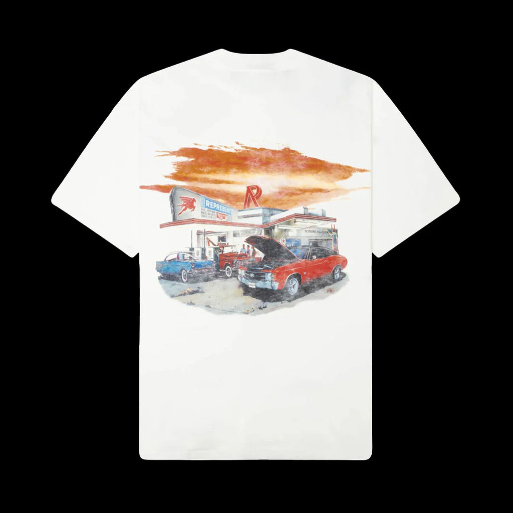Represent 24 Hour Service T Shirt Flat White