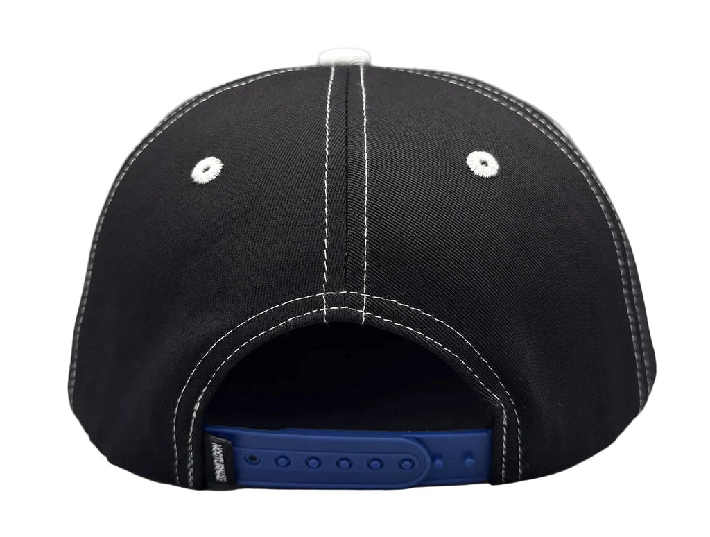 Nocturnal Chrome Snapback Hat Black Blue