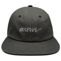 Nocturnal Script Strapback Hat Dark Green Black