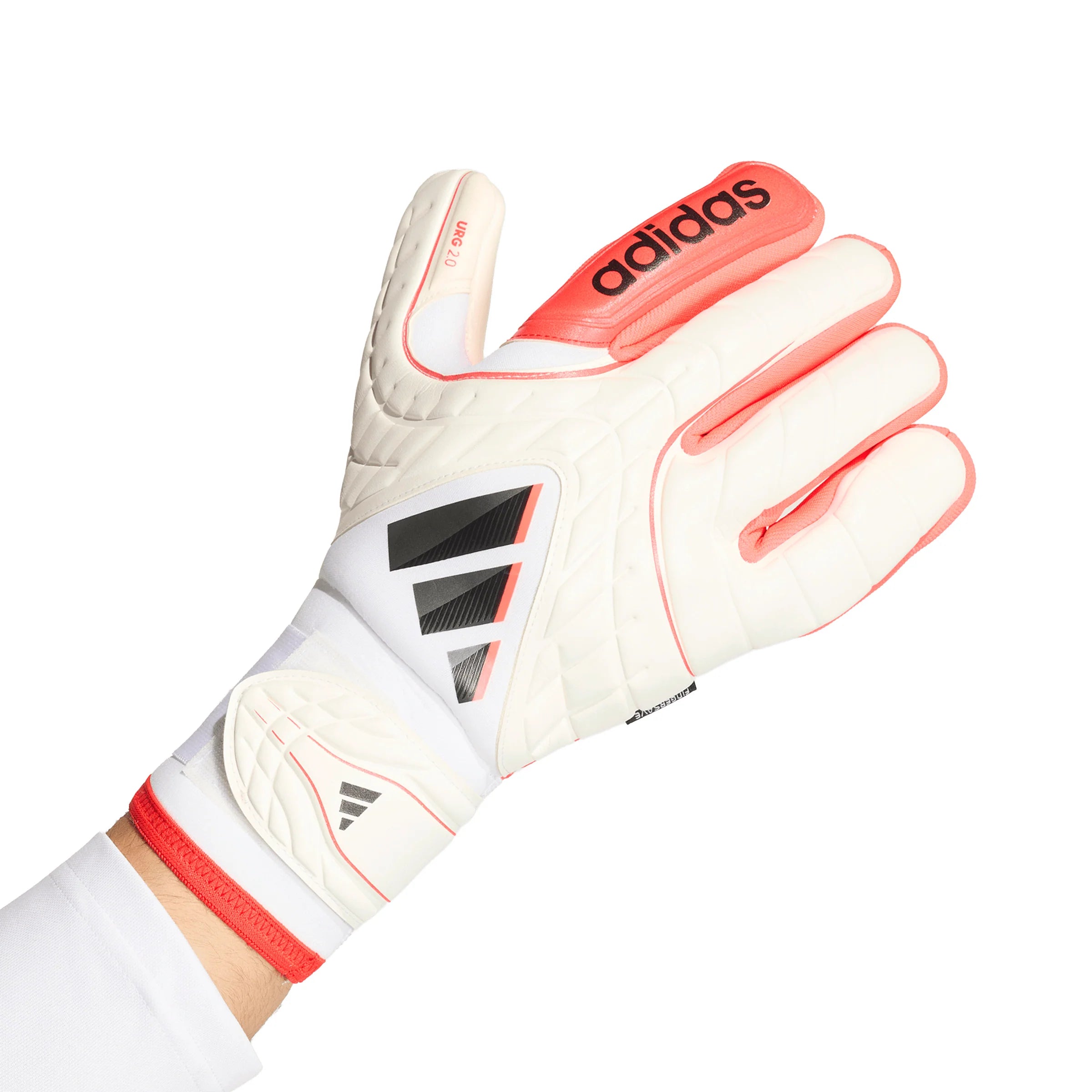 adidas Copa Pro Fingersave Goalkeeper Soccer Glove White Red Black