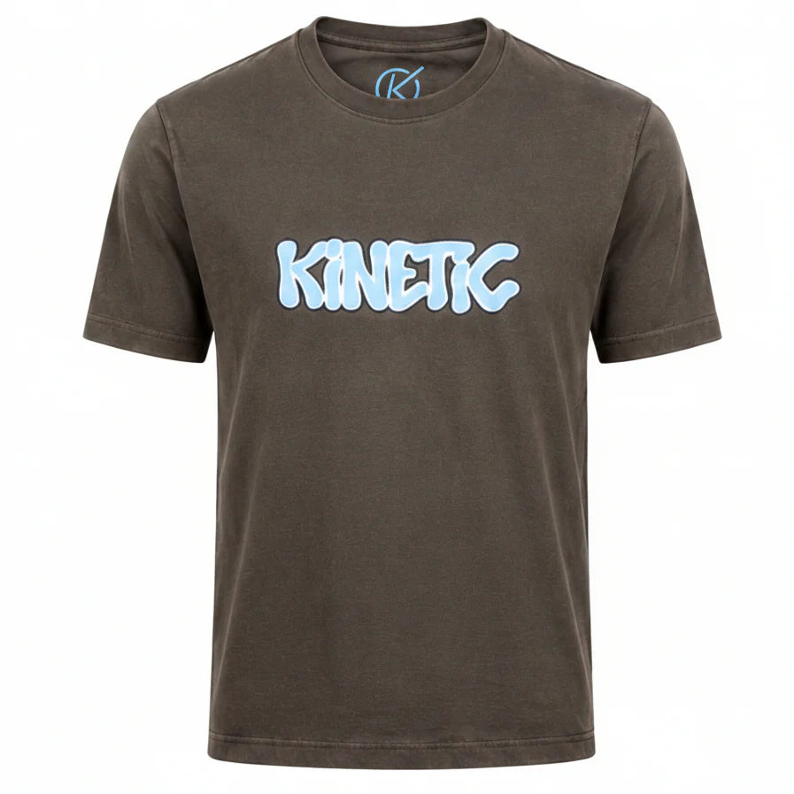 Kinetic BANNED Logo Tee Vintage Brown