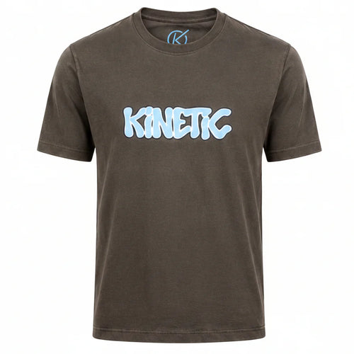 Kinetic BANNED Logo Tee Vintage Brown