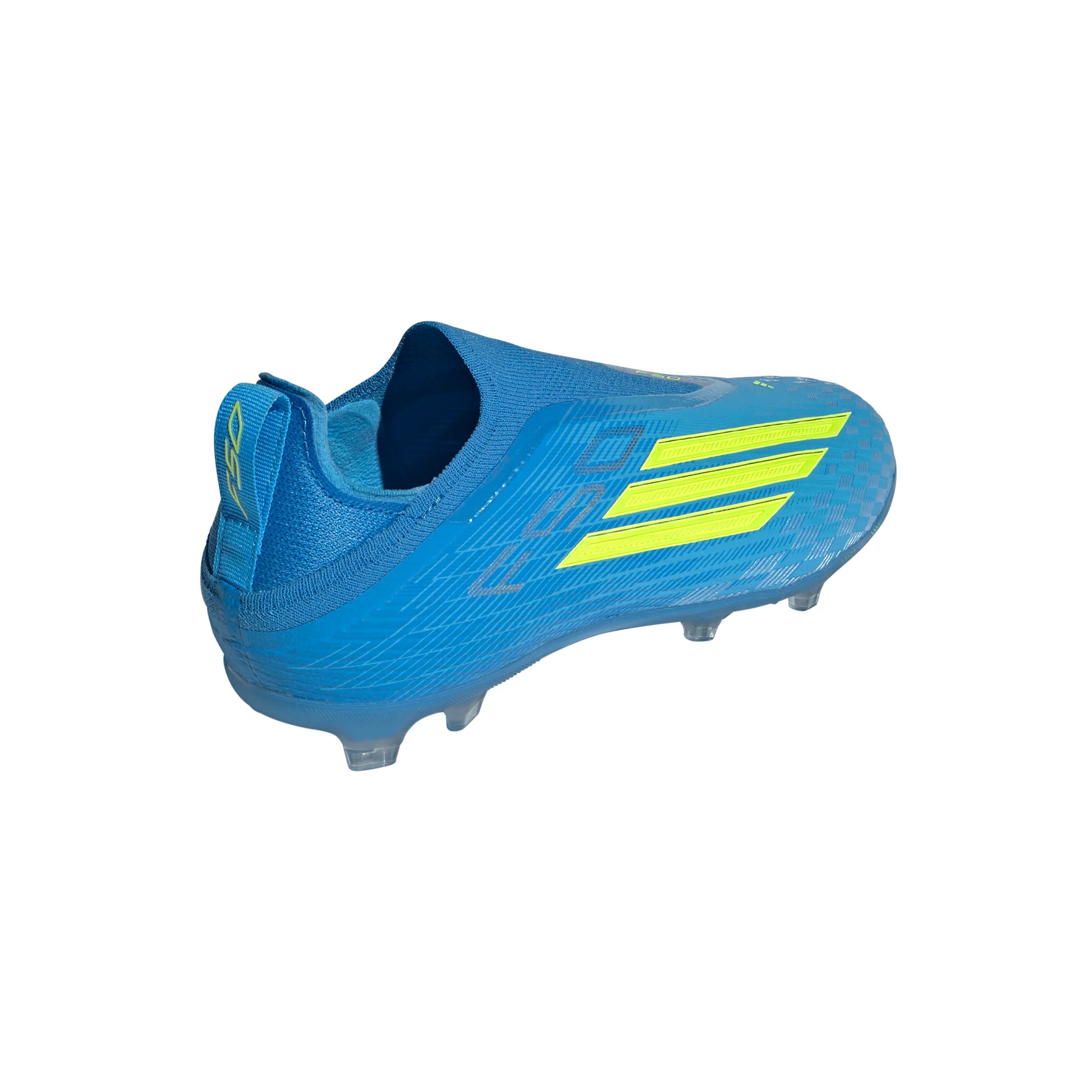adidas F50 Elite Laceless FG Firm Ground Youth Soccer Cleats Blue Yellow Aqua