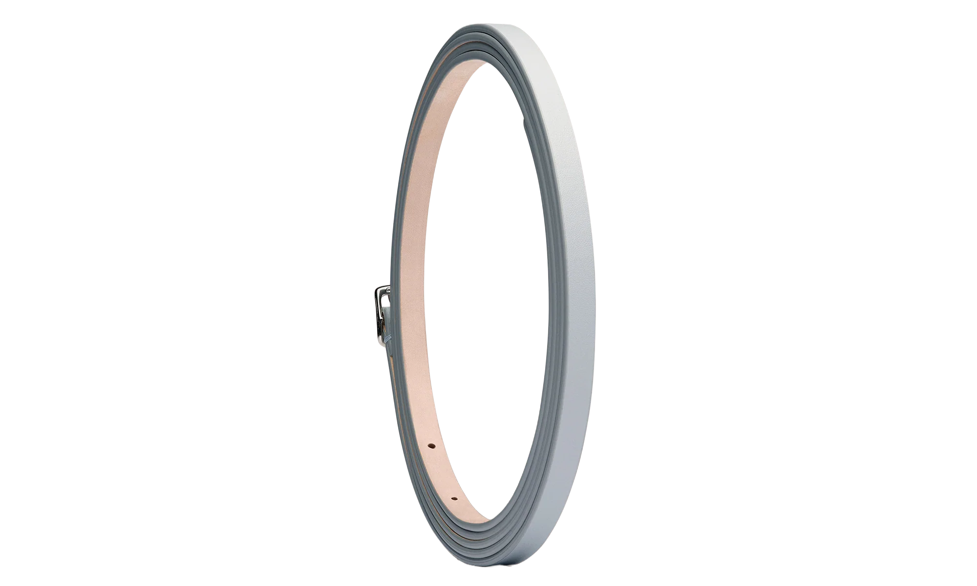 SLIM LEATHER BELT "CELESTIAL BLUE" SA1TP0008P5427T6172