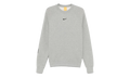 NOCTA FLEECE CS CREWNECK SWEATSHIRT "Dark Grey Heather / Matte Silver / Black" FN8160 063