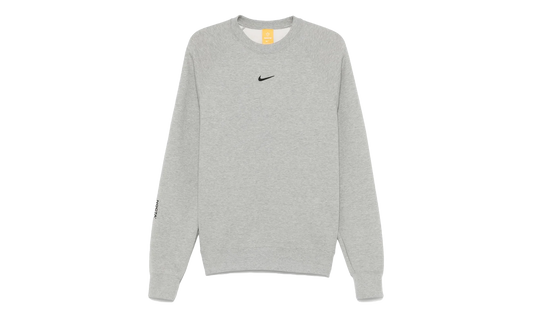 NOCTA FLEECE CS CREWNECK SWEATSHIRT "Dark Grey Heather / Matte Silver / Black" FN8160 063