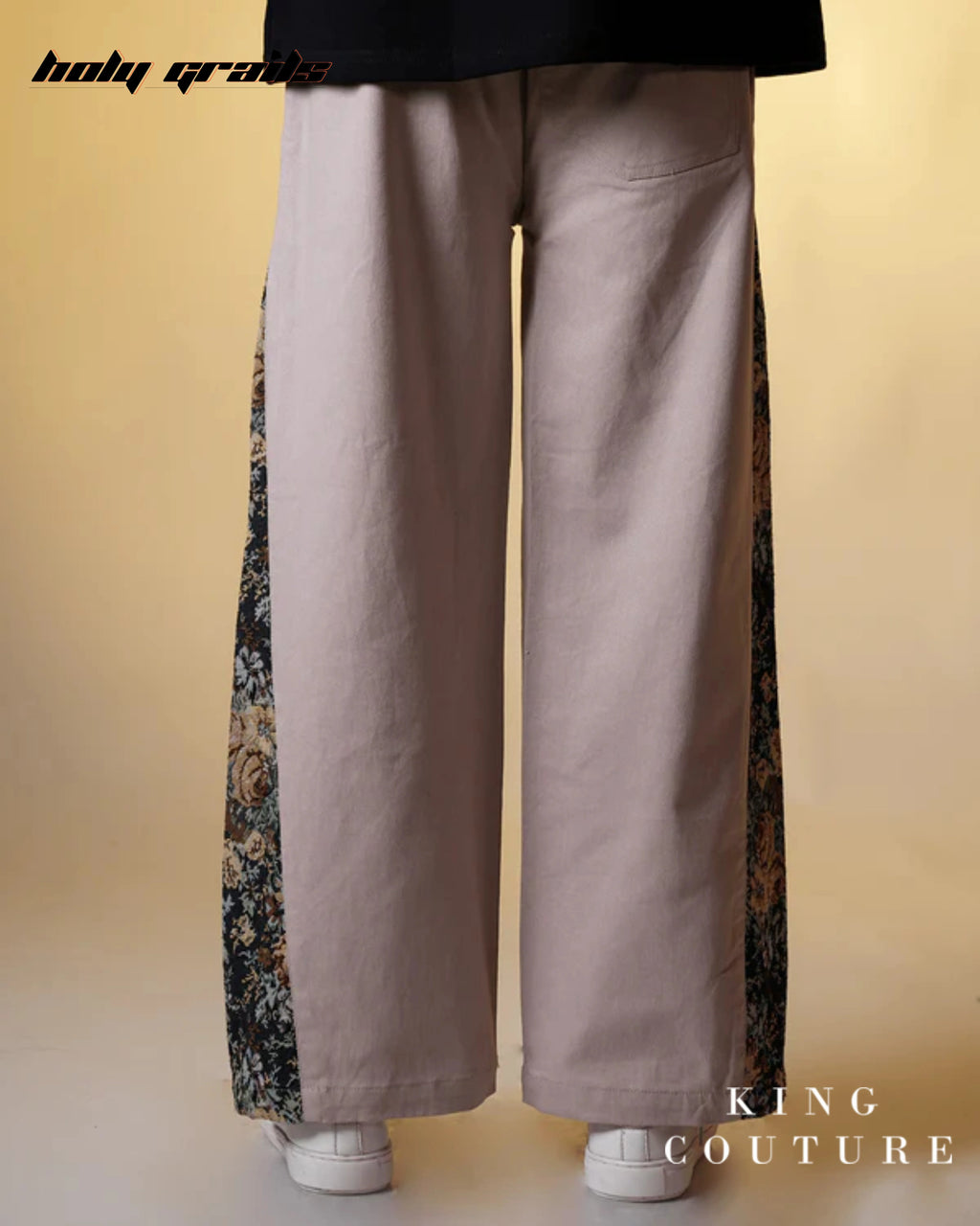 Desire Straight Fit Beige Pants HG x King Couture