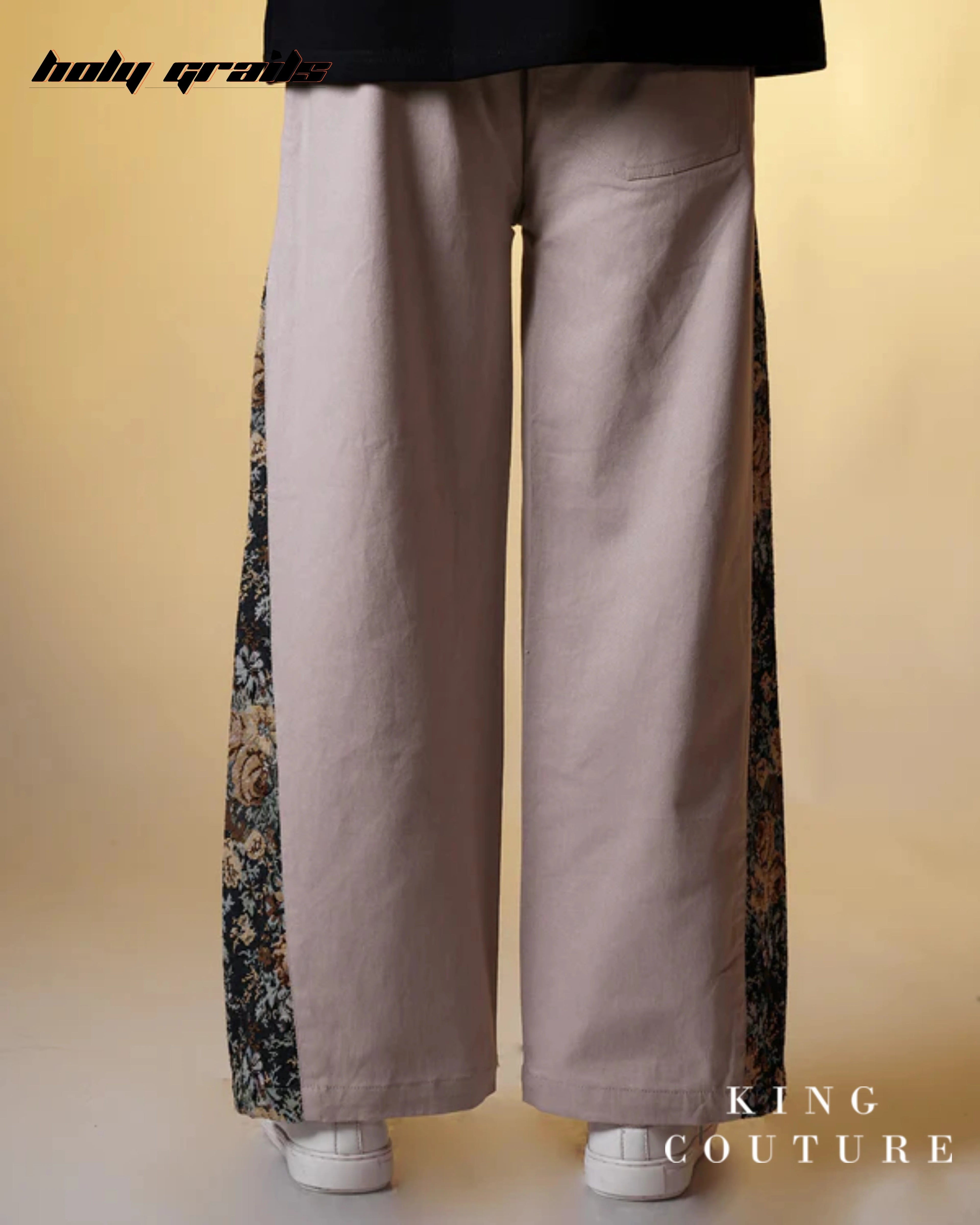 Desire Straight Fit Beige Pants HG x King Couture