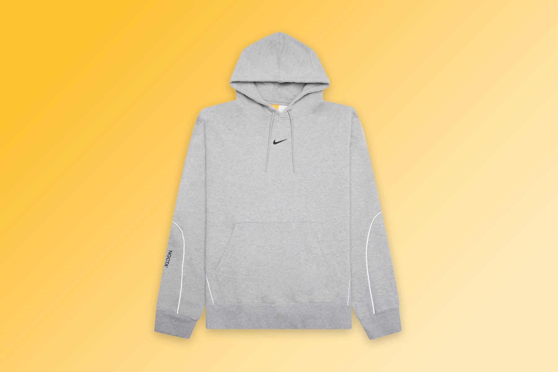 Nike x NOCTA Fleece CS Hoodie Heather Grey Matte Silver Black