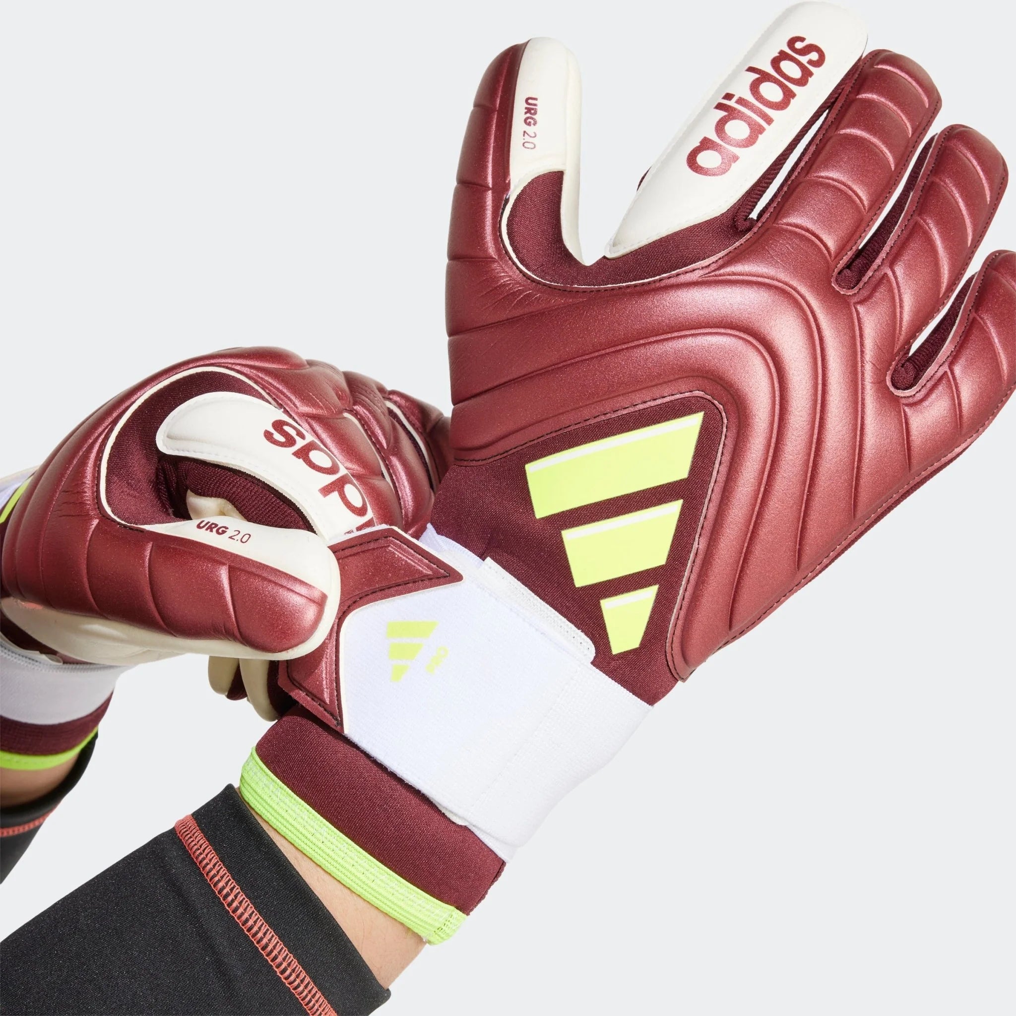 adidas Copa Pro Goalkeeper Gloves Shadow Red White Solar Yellow