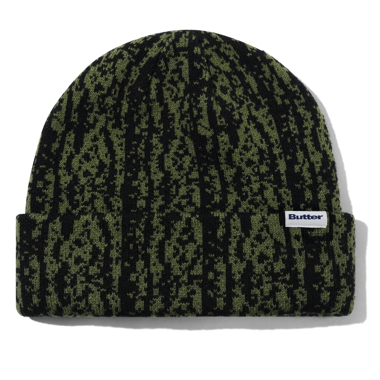 Butter Goods Lowland Camo Beanie Green