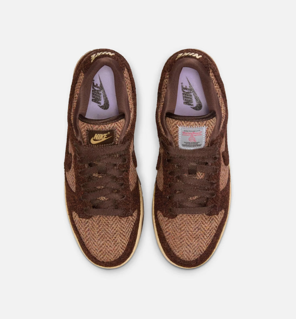 Dunk Low x Harris Tweed Womens Lifestyle Shoe Sesame Violet Mist Baroque Brown