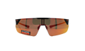Litewire Shield Sunglasses "Rose Brown Beta Red Mirror - Satin Black" 8600135 010153