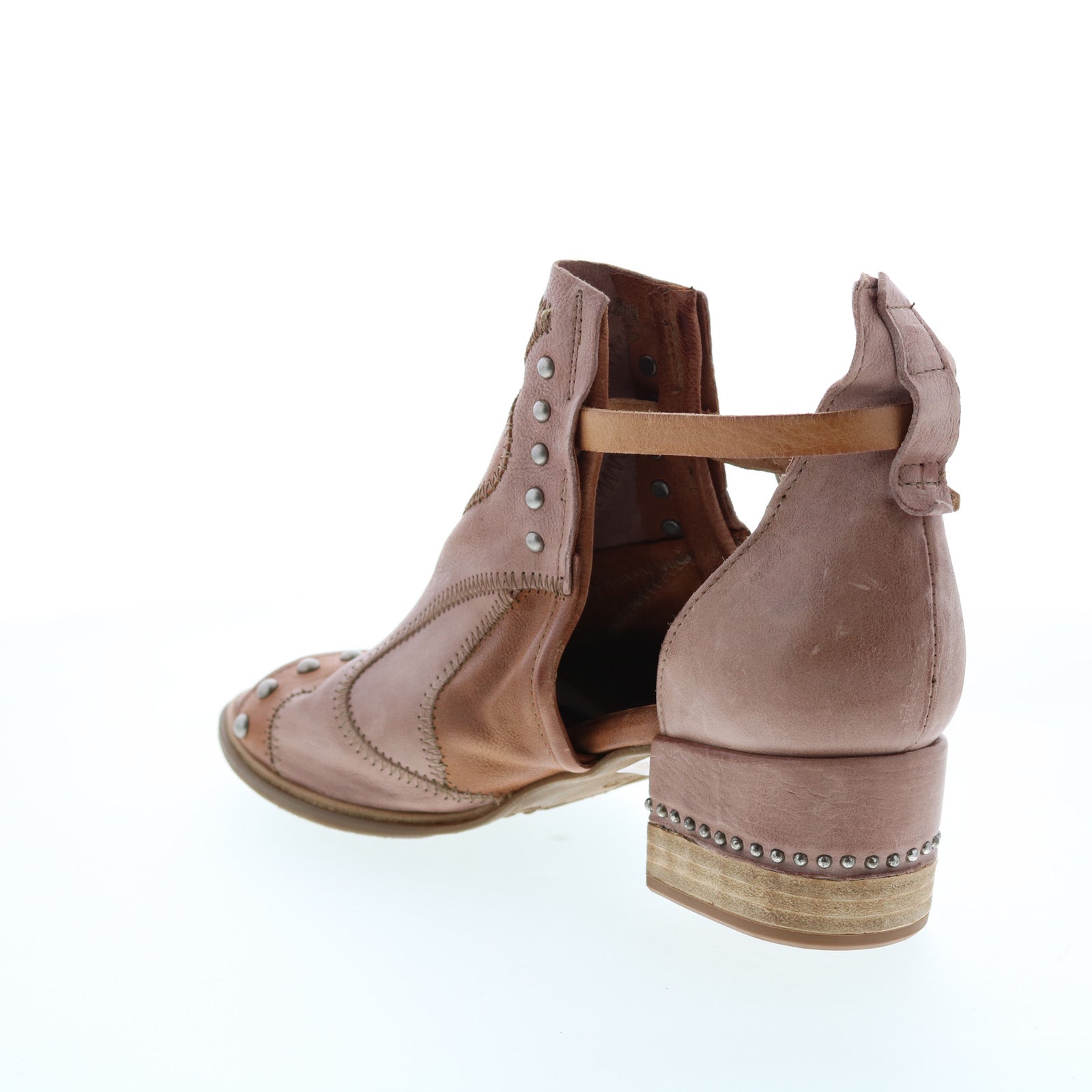 Maudie 672025-101 Womens Brown Leather Heeled Sandals Shoes