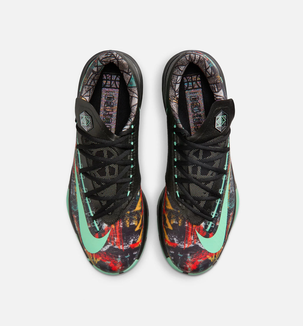 KD 6 All Star Illusion Mens Basketball Shoe Multicolor Green Glow Black