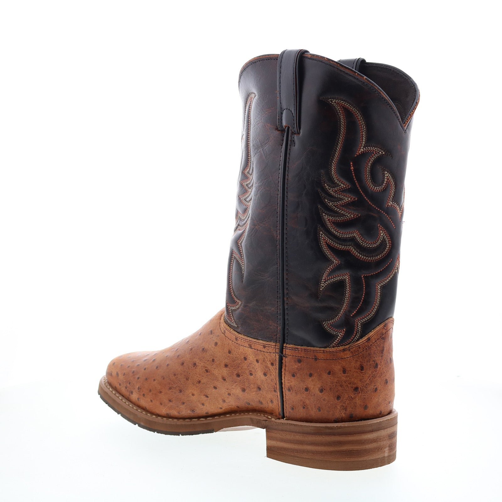 6750 Mens Brown Leather Slip On Cowboy Western Boots