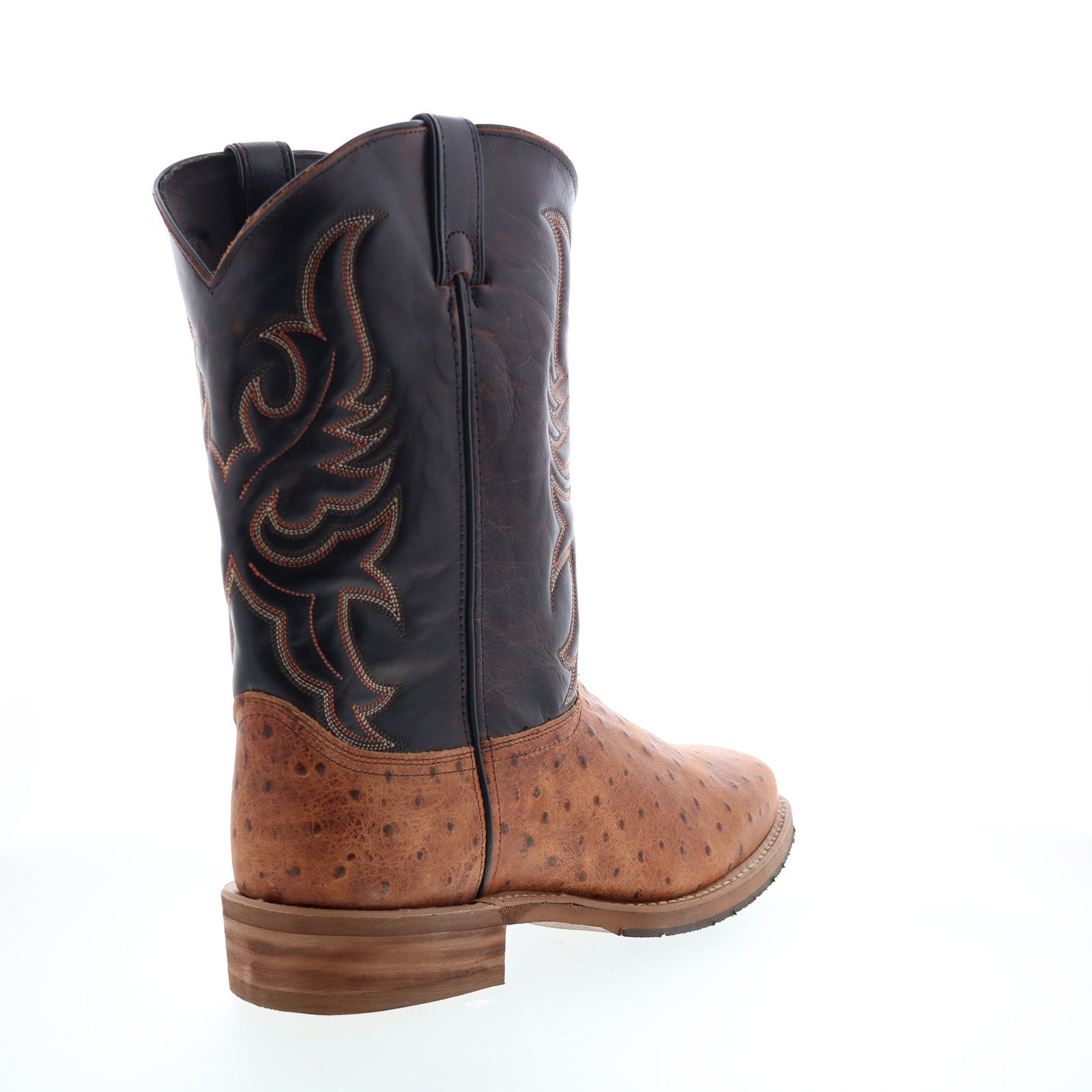 6750 Mens Brown Leather Slip On Cowboy Western Boots