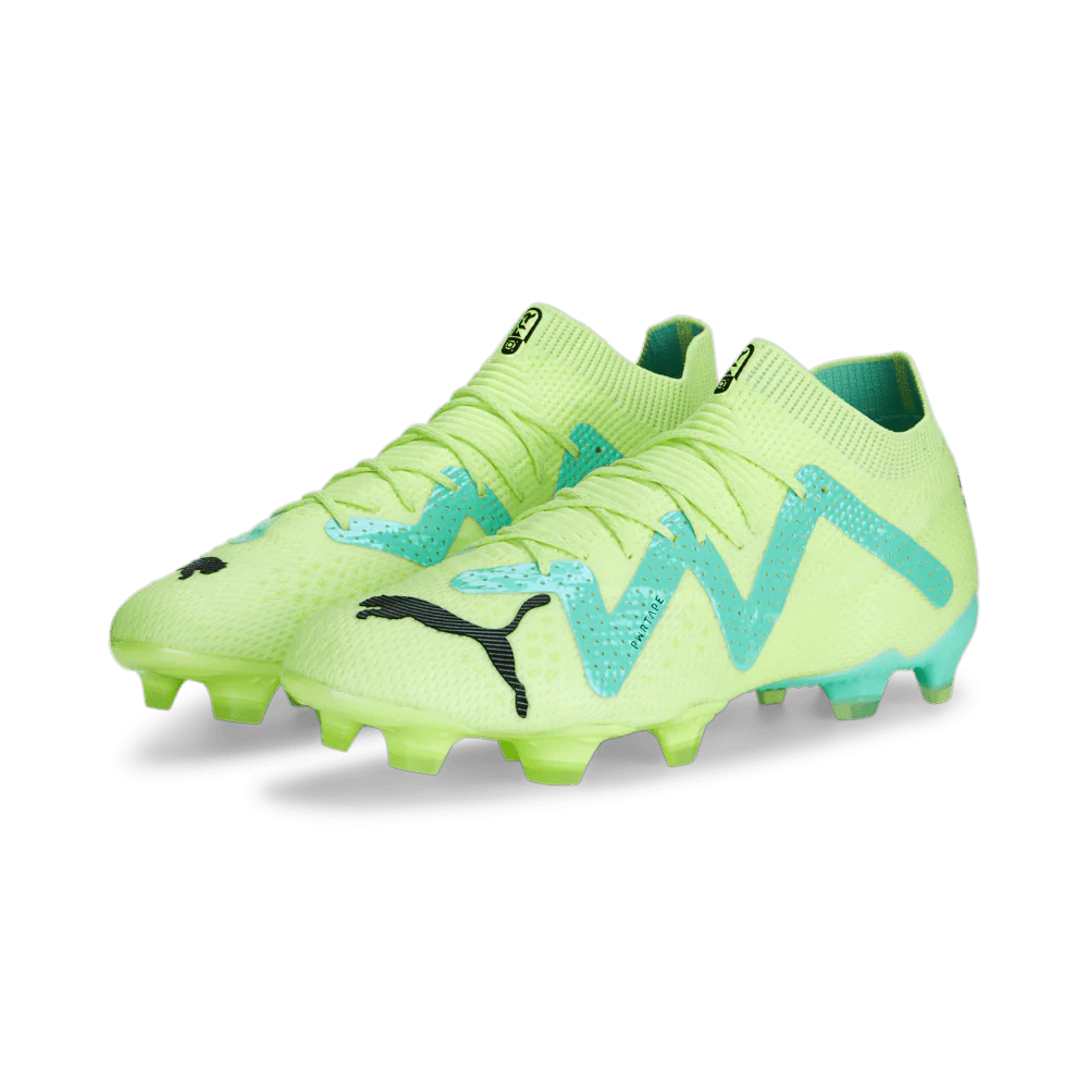 PUMA Future Ultimate FG AG Firm Ground Soccer Cleats Yellow Black