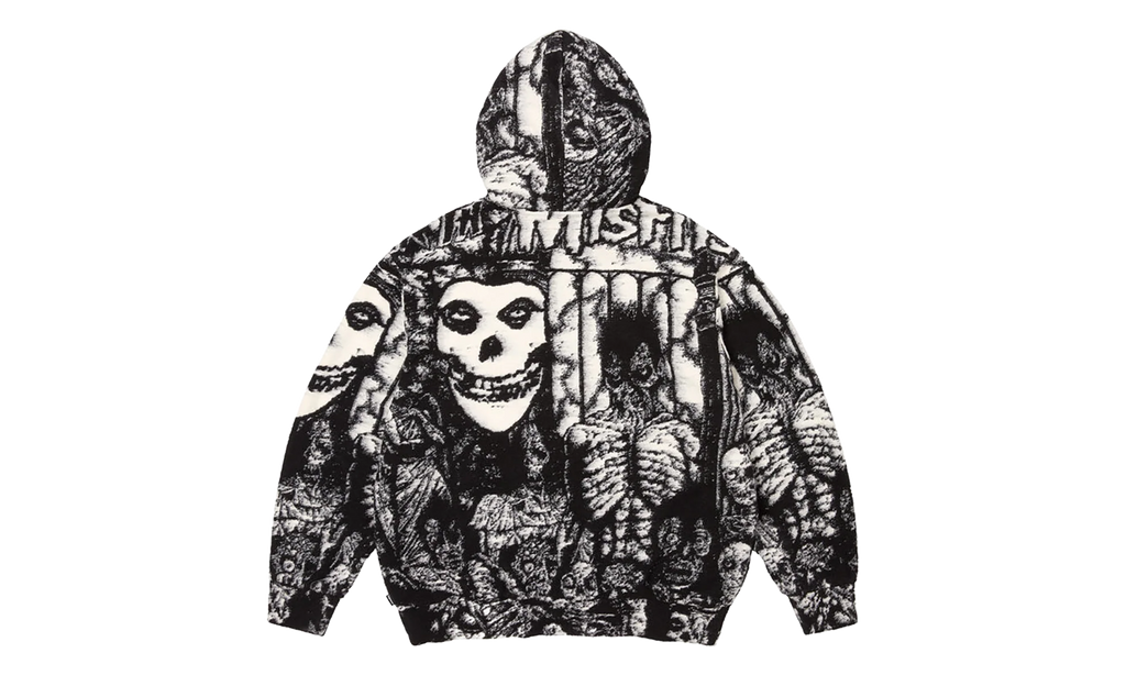 The Misfits® Zip Up Hooded Sweater "SS26 - Black" SU27403