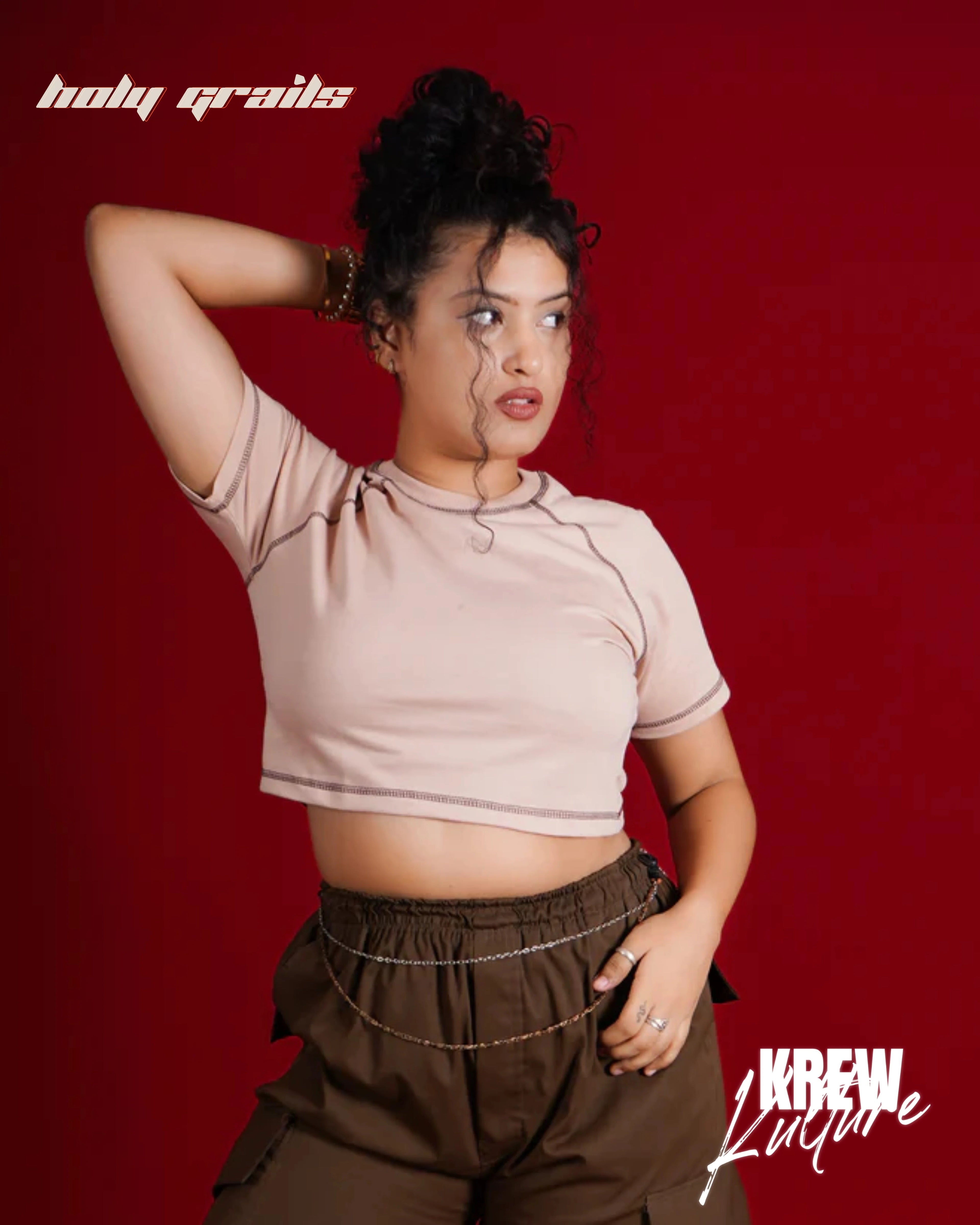 The Brown Stitch Crop Top HG x Krewe Kulturr