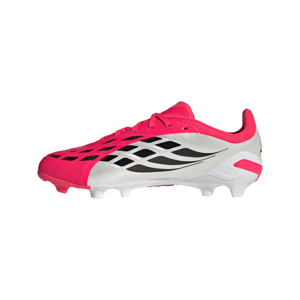 adidas Predator Elite FG Firm Ground Youth Soccer Cleats Red Black White