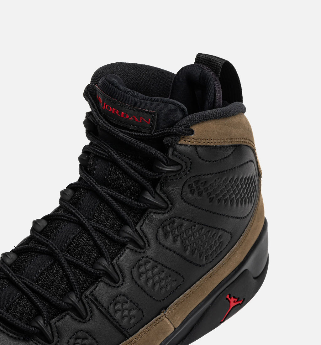 Air Jordan 9 Retro Olive Mens Lifestyle Shoe Black True Red Light Olive