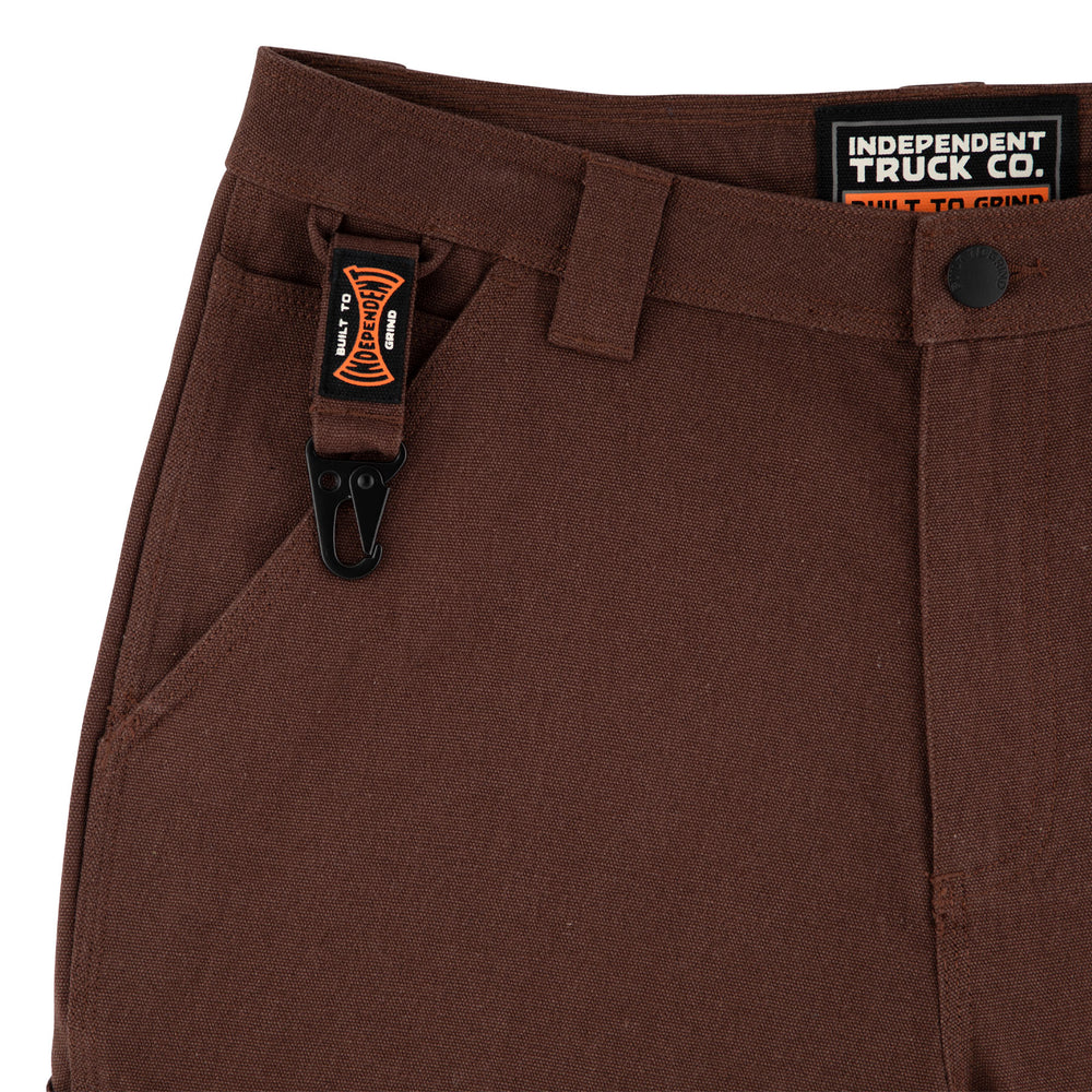 Independent Built To Grind Canvas Shorts Chocolate