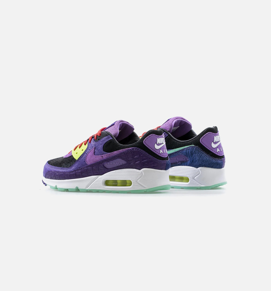 Air Max 90 QS Mashup Mens Running Shoe Purple Black Volt