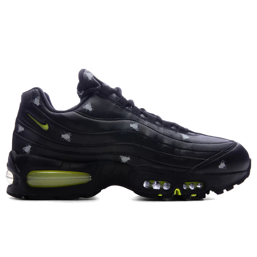 Air Max 95 Premium Black Neon Yellow Black Metallic Dark Grey