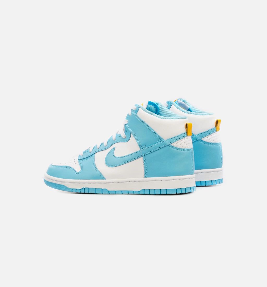 Dunk High Blue Chill Mens Basketball Shoe Blue White