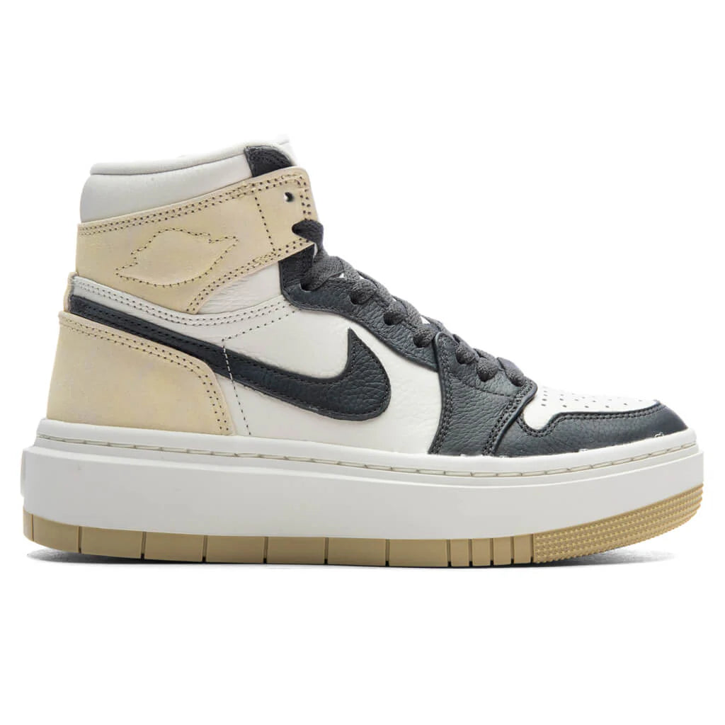 Womens Air Jordan 1 Elevate Low Team Gold Dark Smoke Grey