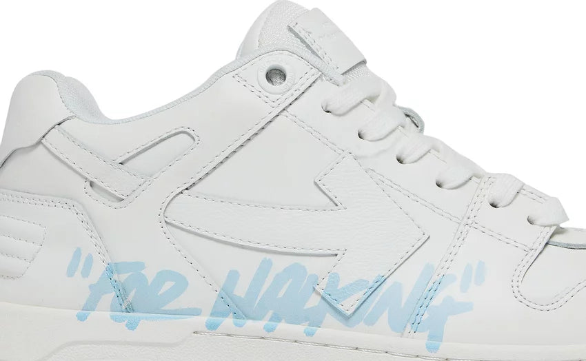OFF WHITE Out Of Office OOO Low Tops For Walking White Light Blue 2021