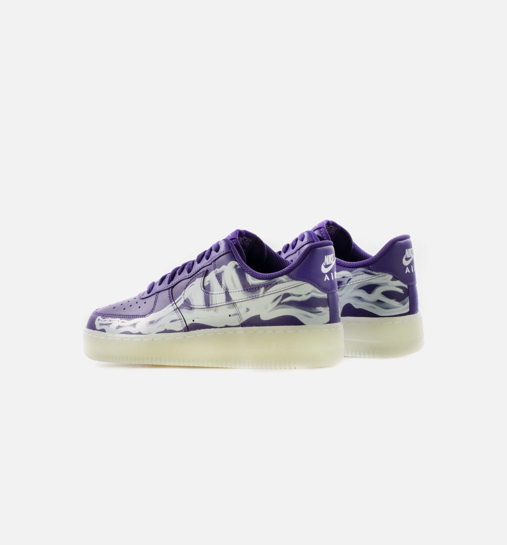 Air Force 1 Purple Skeleton Mens Lifestyle Shoe Court Purple White