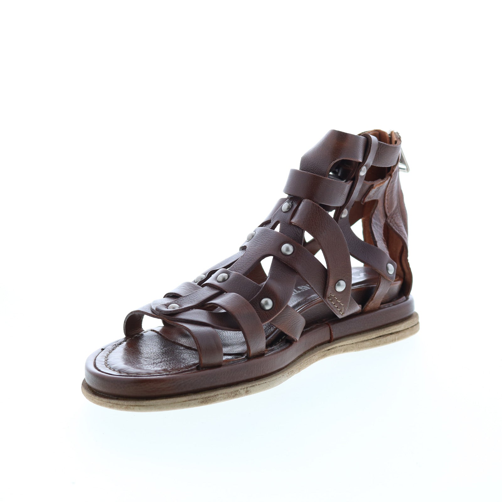 Payne 699039-201 Womens Brown Leather Gladiator Sandals Shoes