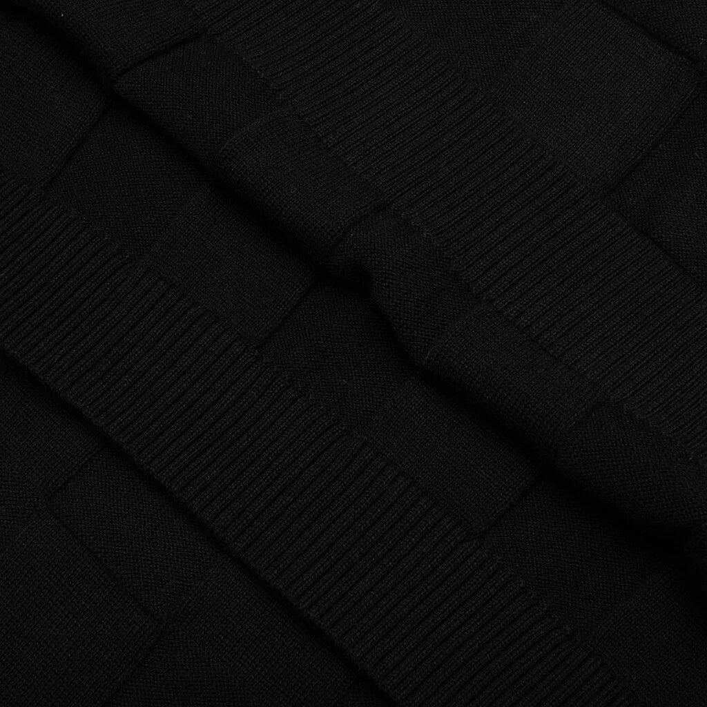 Palmer Checked L S Sweater Polo Tips Black