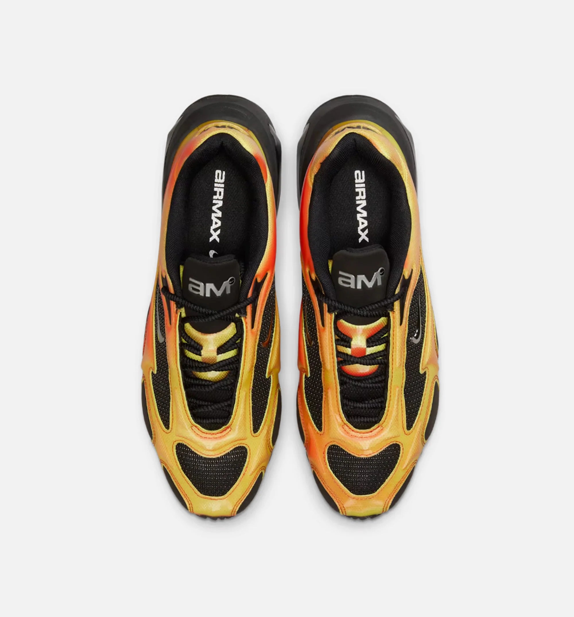 Air Max Muse Black and Metallic Silver Womens Lifestyle Shoe Black Bright Crimson Volt Metallic Silver
